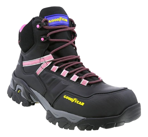 Botas de Seguridad GY-102 Goodyear Safetrek Negro Botas de Seguridad GY-102 Goodyear Safetrek color negro con protección dieléctrica y casco de policarbonato