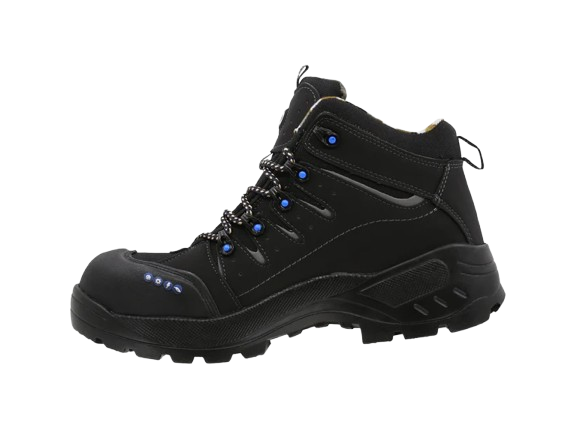 Vista lateral de las Botas de Seguridad 1955 Blackwood Expedition Discovery color negro.