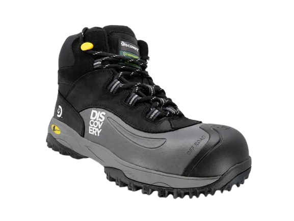 Vista frontal lateral de las Botas de Seguridad 2187 Banff Nobuck color negro.