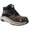 Vista frontal lateral de las Botas de Seguridad 2580C Atacama color café de Discovery.
