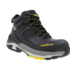 Vista frontal lateral de las Botas de Seguridad Gravix GY260 color negro de Goodyear.