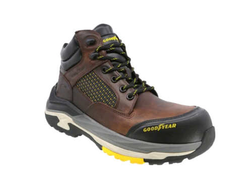 Botas de Seguridad Gravix GY-261 Goodyear Café Vista Lateral Vista lateral de las Botas de Seguridad Gravix GY-261 Goodyear color café.