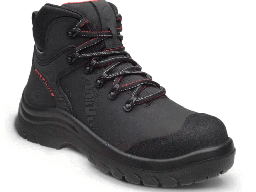 Botas de Seguridad Attitude – Negro Botas de Seguridad Attitude color negro vista lateral