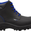 Botas de Seguridad 2953HD WSM – Vista lateral Botas de Seguridad 2953HD WSM negras con detalles azules vista lateral