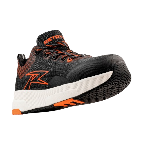 Tenis de Seguridad Ares Mantis Retryver negro y naranja con suela RT-Traxion