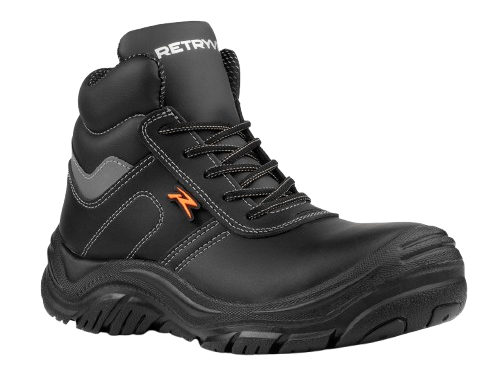 Botas de Seguridad Z-28 Hankook Retryver color negro vista tres cuartos