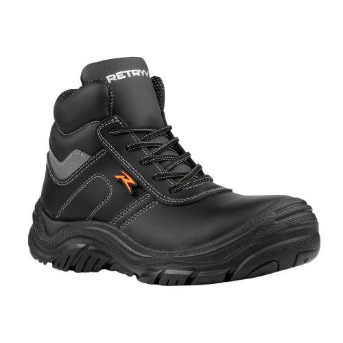 Botas de Seguridad Z-28 Hankook Retryver color negro vista tres cuartos