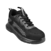 Tenis de Seguridad PXB Brisco negro con malla transpirable vista frontal